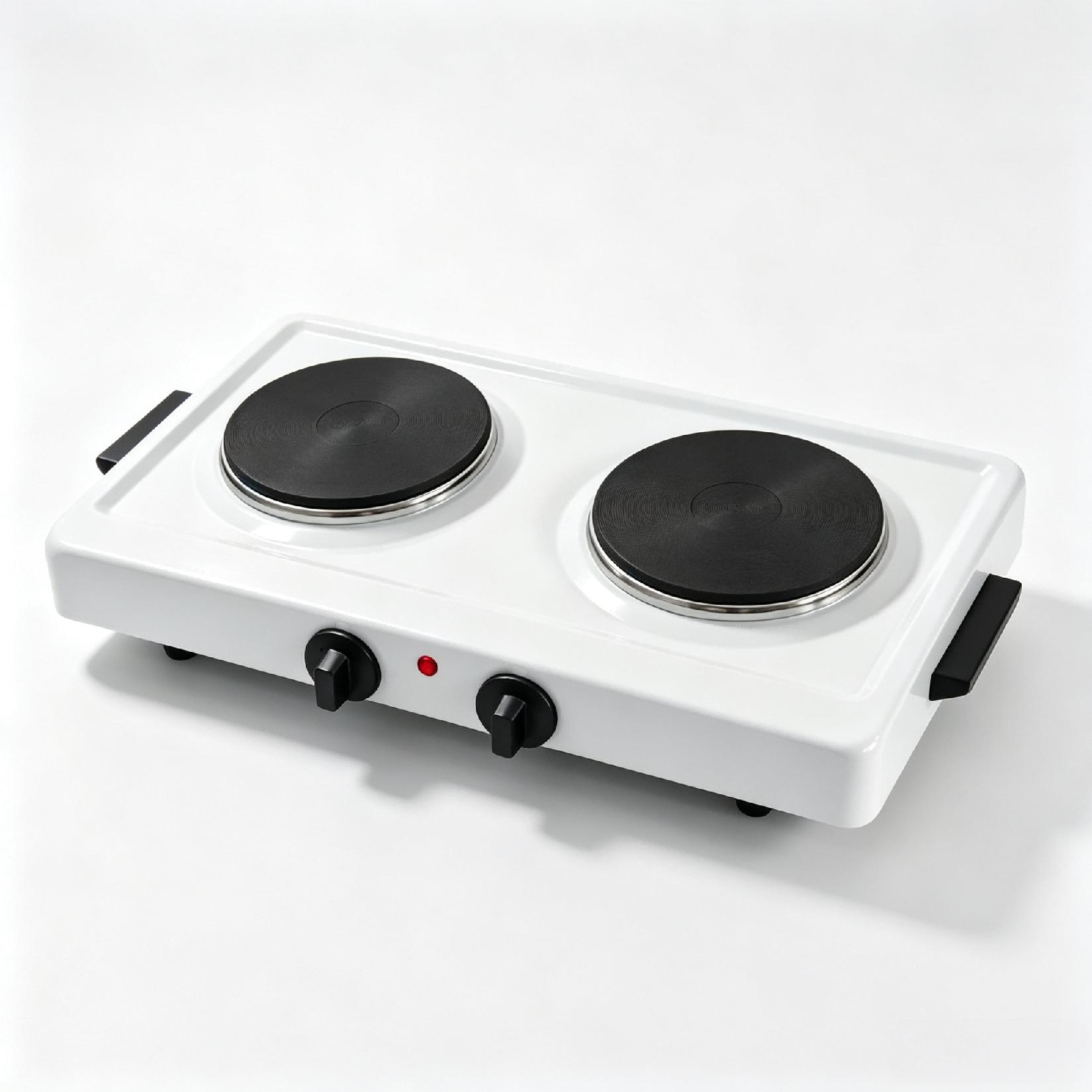 White double cast‑iron burner electric hot plate HL‑M4W155 Hualing manufacturer China